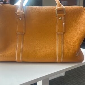 Louis Vuitton Orange Leather Briefcase